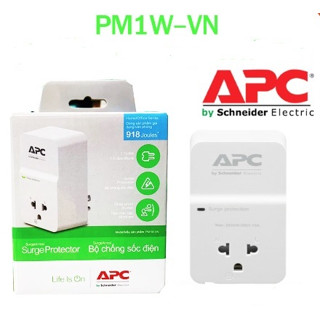 SURGE PROTECTOR (อุปกรณ์ป้องกันไฟกระชาก) APC HOME/OFFICE SURGEARREST 1 OUTLET 230V  PM1W-VN (รับประกัน10ปี)