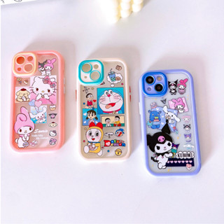 เคสอะคริลิคกล้องขอบนิ่มลายการ์ตูน(พร้อมส่ง)สำหรับรุ่นไอโฟน xr/11/12/12pro/12promax/13/13pro/13promax/14/14pro/14promax/