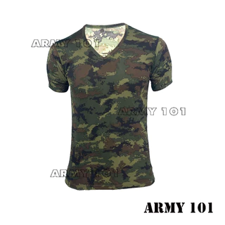 เสื้อยืด เสื้อซับใน ผ้านาโน ผ้ามัน คอวี เจ้าหน้าที่ พนักงาน ข้าราชการ ทหาร ตำรวจ ลายพราง ดำ ขาว BV