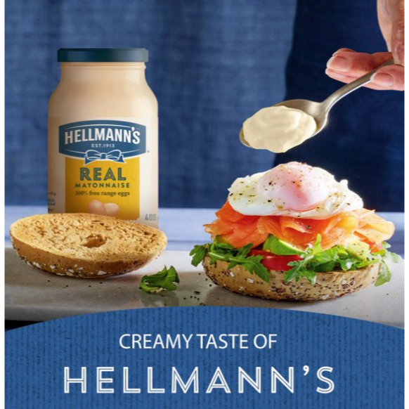 Hellmann's real mayonnaise 460ml. - เฮลแมนส์เรียลมายองเนส 460มล.