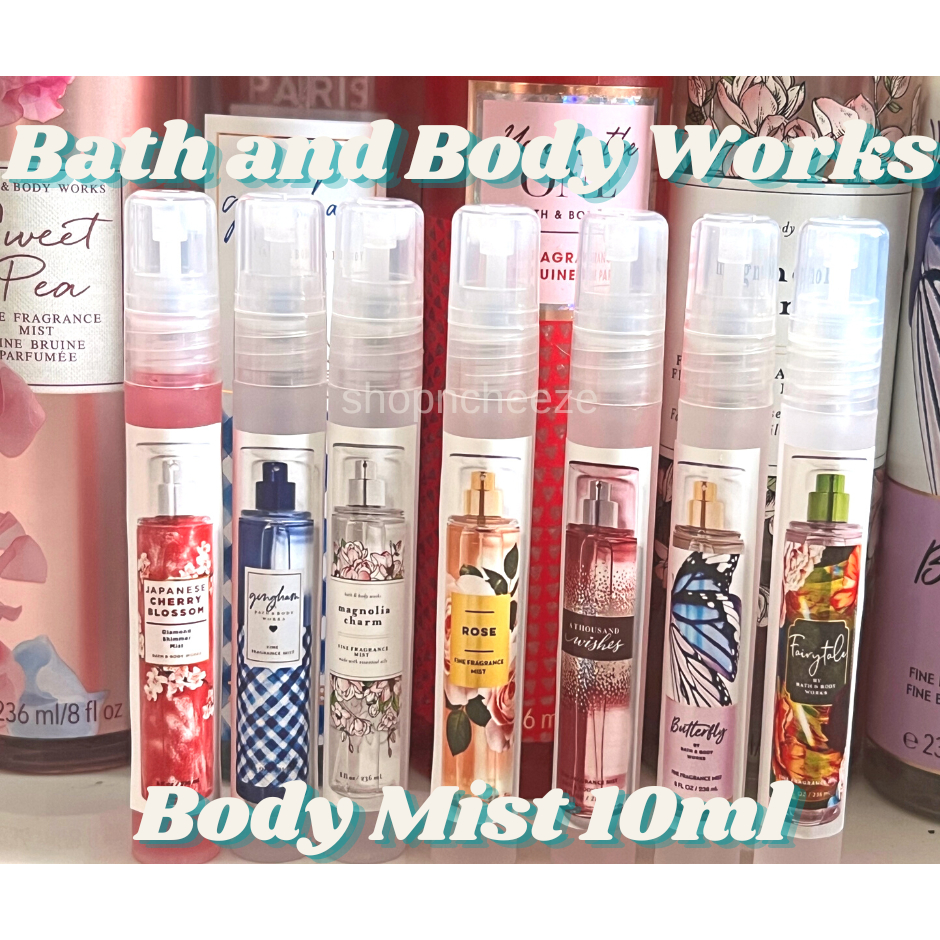 ซื้อ กลิ่นใหม่เข้าเพียบๆจ้า :) Bath and Body Works Body Mist ขนาด 10ml ของแท้ (แบ่งขาย)​ ขวดเกรดดี