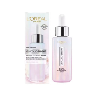 30ml ฉลากไทย LOreal Paris Glycolic Bright Instant Glowing Serum ลอรีอัลปารีส ไกลโคลิค-ไบรท์ อินสแตนท์ โกลว์อิ้งเซรั่ม