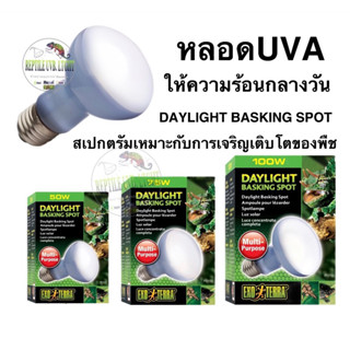 หลอดร้อนช่วยย่อยสำหรับสัตว์ Exo Terra - Daylight Basking Spot 50w 75w 100w แสงสเปกตรัมช่วยการเจริญเติบโตของพืช