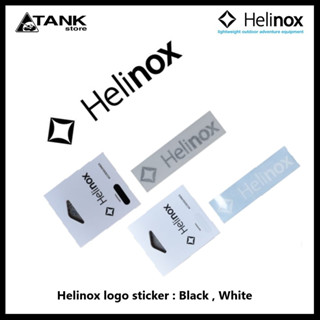 Helinox logo sticker สติ๊กเกอร์ ที่ใช้วัสดุทนทานต่อสภาพอากาศ เพื่อให้สามารถติดกับรถยนต์ รถจักรยานยนต์ หมวกกันน็อค ได้ตามต้องการ