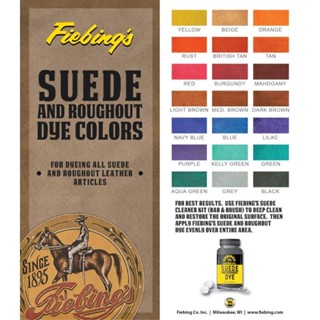 Fiebings​ SUEDE dye  สีย้อมหนังกลับ