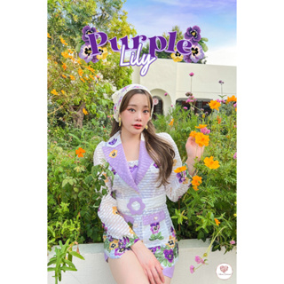 Purple Lily Blazer ช่วงนี้น้องม่วงมาแรงมาก รอบนี้มาเป็นเซ็ตสูทแบบน่ารัก เซ็ต 3 ชิ้นจุกๆ จะสายแซ่บ สายหวานได้หมด