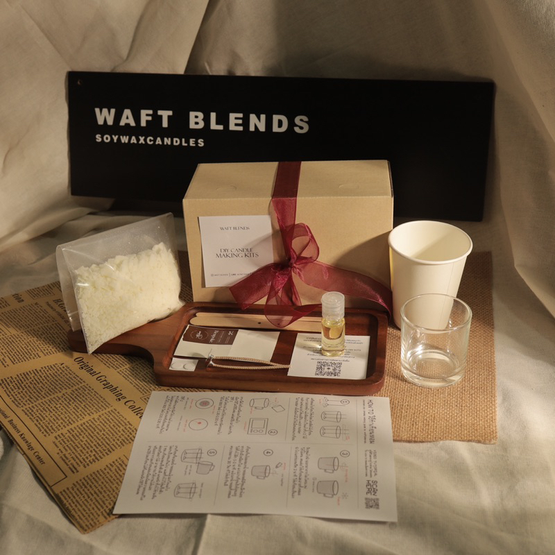 Waftblends ✨ ชุดทำเทียนหอม: ทำง่ายด้วยไมโครเวฟ ไม่ต้องต้ม หอมมาก! 🍉🍊🏄🏻‍♀️ DIY Candle making kits🕯️