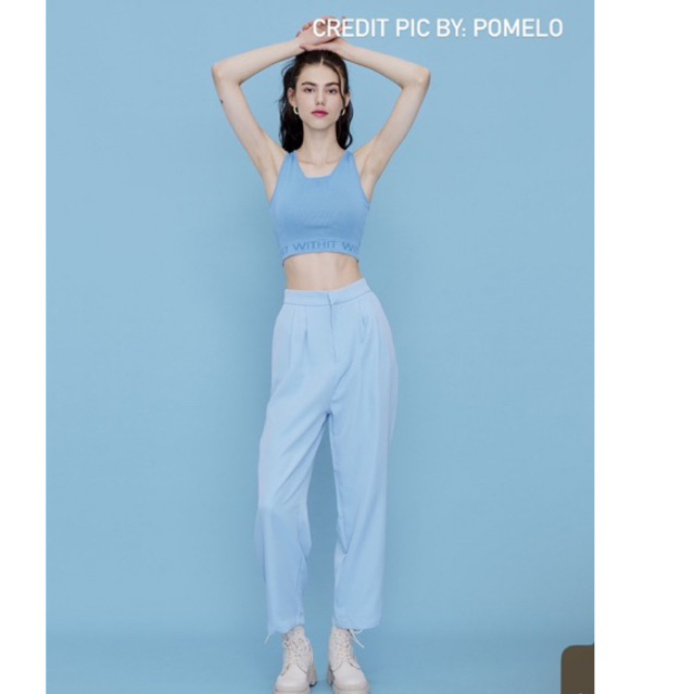 Two dark long pants-สี dark blue มือ2