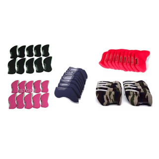 10Pcs/Set Golf Iron Club Head Cover Iron Putter Head Protector Case ปลอกหุ้มหัวไม้กอล์ฟ COVM0001