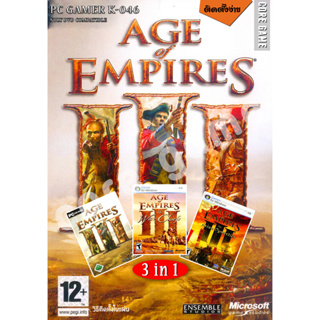 Age of Empires III (3in1) ติดตั้งง่าย (ฉบับแก้ใข) แผ่นเกมส์ แฟลชไดร์ฟ เกมส์คอมพิวเตอร์  PC โน๊ตบุ๊ค