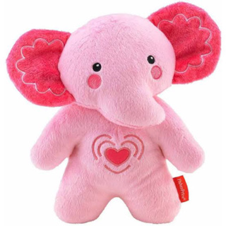 ช้างกล่อมนอน FisherPrice ตุ๊กตากล่อมนอน สั่นได้ Fisher-Price Elephant Soother, Pink มีเพลงกล่อมน้องนอน