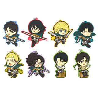 Attack on Titan Rubber Strap พวงกุญแจแสตรปยาง จาก ผ่าภิภพ ไททัน งานแท้จากญี่ปุ่น ใหม่