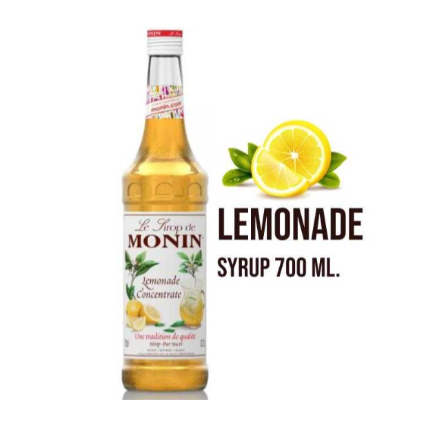 (BHC) น้ำเชื่อม MONIN กลิ่น “Lemonade Concentrate” ไซรัปโมนิน ไซรัปน้ำมะนาว (MONIN Lemonade Concentr