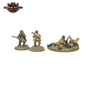 [พร้อมส่ง]warlord game-Soviet Army 50mm light mortar and Flamethrower teams