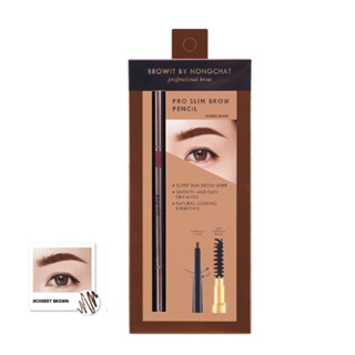 Browit By Nongchat Pro Slim Brow Pencil ดินสอเขียนคิ้วน้องฉัตร คิ้วเฉียบ 6 มิติ #04 0.06g. 1.5m