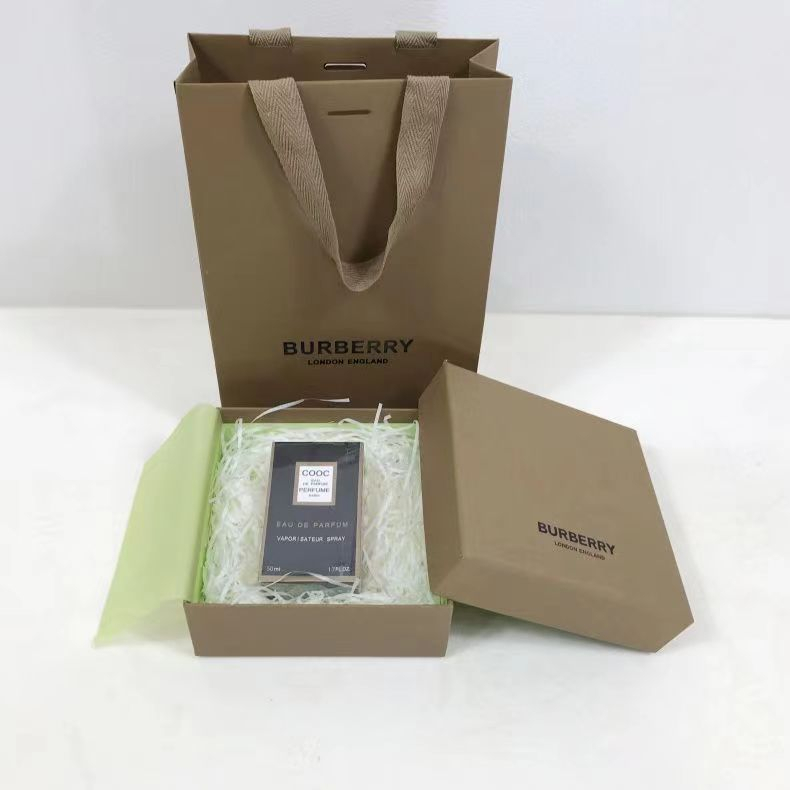 ￥-✓ ถุงกระดาษ Burberry ขวดน้ำหอมถุงสิริขนาดเล็กถุงกระดาษถุงของขวัญ(แค่ไม่มีน้ำหอมในห่อข้างนอก)