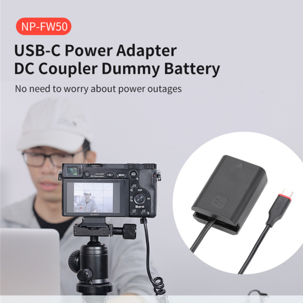 Kingma Portable Np Fw50 Dummy Battery Usb C To Fw50 Power Bank Adapter Power Supply For Sony A7