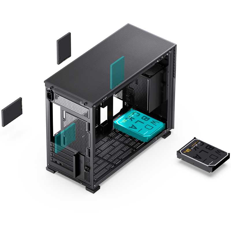 CASE JONSBO D31 MESH STD Screen Edtion M-ATX BLACK / WHITE