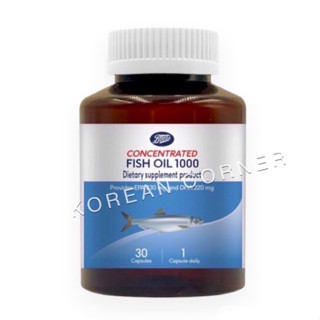 น้ำมันปลา สูตรเข้มข้น  CONCENTRATED FISH OIL 1000 Omega EPA DHA จากอังกฤษ บำรุงระบบประสาท/สมอง โอเมก้า