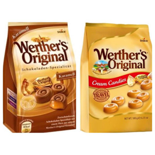 Storck Werthers ลูกอมรสครีมเเละไส้คาราเมล Werther´s Original Storck Werther สินค้าจากเยอรมัน