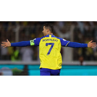 เฟล็กซ์ติดเสื้อ RONALDO#7 AL NASSR แถมฟรีเบอร์กางเกง‼️ติดเองได้ด้วยเตารีด