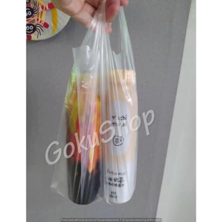 ถูกสุด ถุงหิ้ว ถุงพลาสติกหูหิ้ว บาง เหนียวทน ใส 80 ใบ 7*15, 8*15, 8*16, 9*18 ตรานางเงือก (พร้อมส่ง)