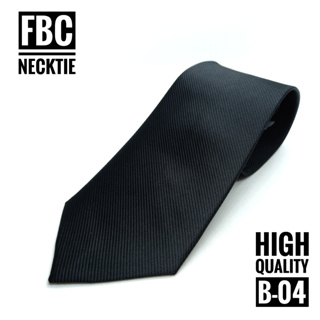 B-04 เนคไทแบบซิป สีดำ ไม่ต้องผูก ดีไซน์ทันสมัย เหมาะกับทุกโอกาส Men Zipper Tie Lazy Ties Fashion (FBC BRAND)