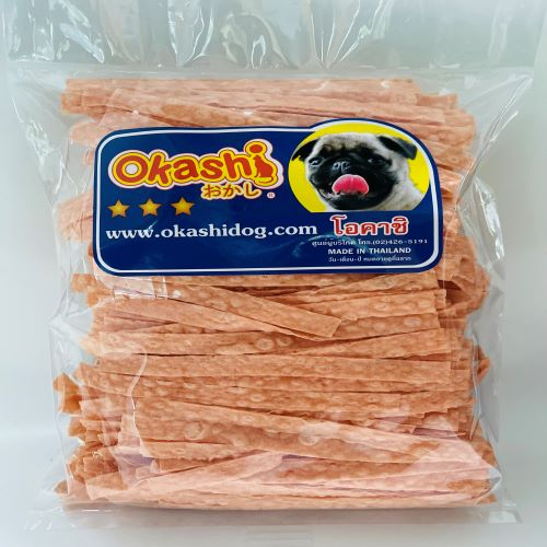 โอคาชิ ปลาเส้นใหญ่ รสปูอัด 300 กรัม (ใช้คูปองส่งฟรีสูงสุด 40 บาท)