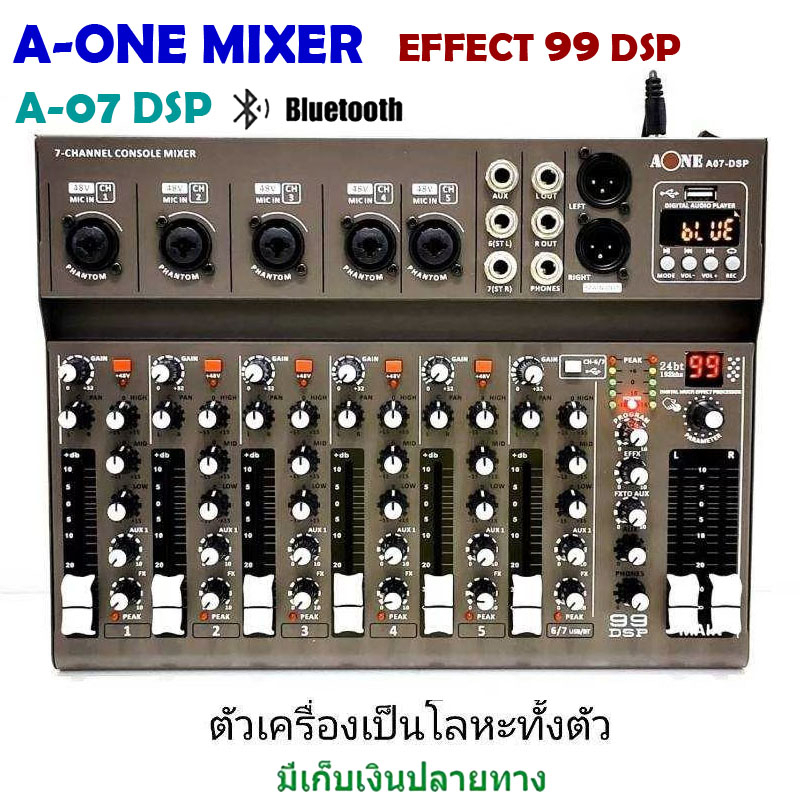 มิกซ์เซอร์ Mixer ปรับแต่งเสียง 6 ชอง รุ่น KT-P6 ใช้ไฟระบบ DC 12 V ได้ เสียงดี มีคุณภาพ A-ONE🚚✔(จัดส่งฟรีส่งไว)TDP SOUND