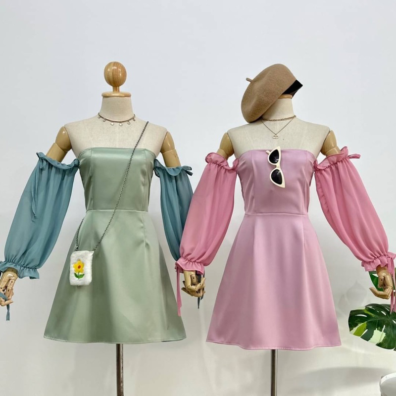 🤍 เดรสเกาะอก #DD134 🤍