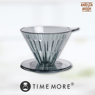 Timemore ดริปเปอร์กาแฟ (พลาสติก) Crystal Eye PC Dripper 1-2 cups สีดำ