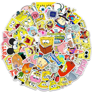 สติ๊กเกอร์ Spongebob 439 สปองบ๊อบ 50ชิ้น สปอนจ์บ็อบ สะปองบ๊อบ sponge bob เดอะ ซิมสัน ซิมป์สัน การ์ตูน sim simp son sons