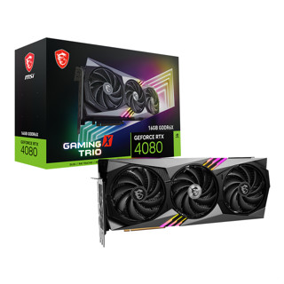 VGA (การ์ดแสดงผล) MSI GEFORCE RTX 4080 16GB GAMING X TRIO - 16GB GDDR6X