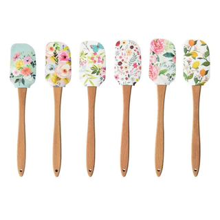 bluebell.stuff ไม้พายซิลิโคนสไตล์วินเทจด้ามไม้ ขนาดใหญ่