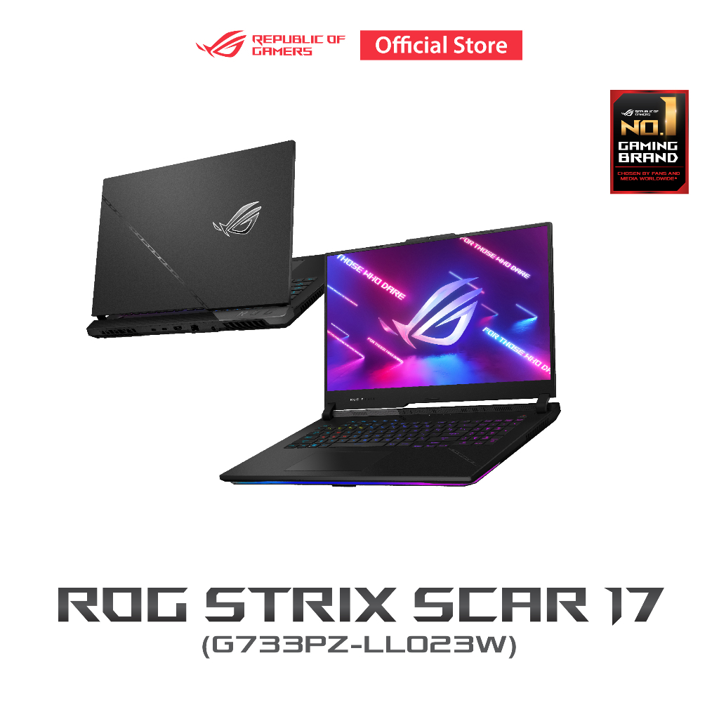 ASUS ROG Strix Scar 17 (G733PZ-LL023W) Gaming Laptop, 17.3” 240Hz WQHD, GeForce RTX 4080, AMD Ryzen 9 7945HX, 12GB DDR6, 1TB PCIe 4.0 SSD