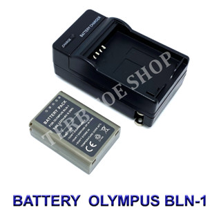 (Set 1+1)PS-BLN1 / BLN-1 / BLN1 Battery and Charger For Olympus OM-D E-M1, OM-D E-M5, OM-D E-M5 Mark II, OM-D E-P5, Pen-