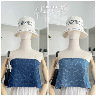 ❥ SweetHouse 🌼 เสื้อยีนส์สายเดี่ยวสายสปาเก็ตตี้ สายเดี่ยวน่ารัก เสื้อผ้าแฟชั่น