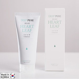 Capstay Deep Pure Relief Heartleaf Foam Cleanser 150ml คลีนเซอร์ทำความสะอาดผิวหน้าสูตรพิเศษจากเกาหลีของแท้พร้อมส่ง