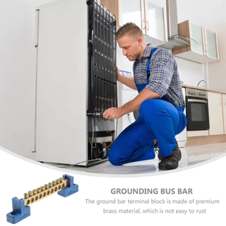 เทอร์มินอล บาร์ Terminal bar บาร์กราวด์ 6x9mm. บาร์กราวด์ ทองเหลือง บาร์นิวทรัล เทอร์มินอล บาร์ 4ช่อง-12ช่อง