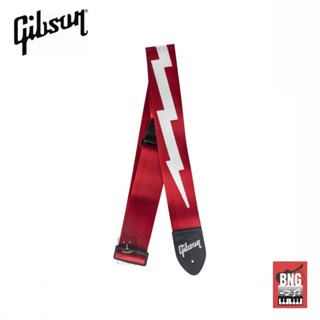 GIBSON LIGHTNING BOLT STYLE GUITAR STRAP สายสะพายกีตาร์ รุ่นฮิต ลายสายฟ้า