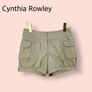 กางเกงขาสั้น Cynthia Rowley ผ้าคอตต้อน100%เนื้อดี  กางเกงขาสั้นทรงสวยมาก ทรงบอลลูน ผ้าดีทิ้งตัวสวย ซิบหน้า+ตะขอ