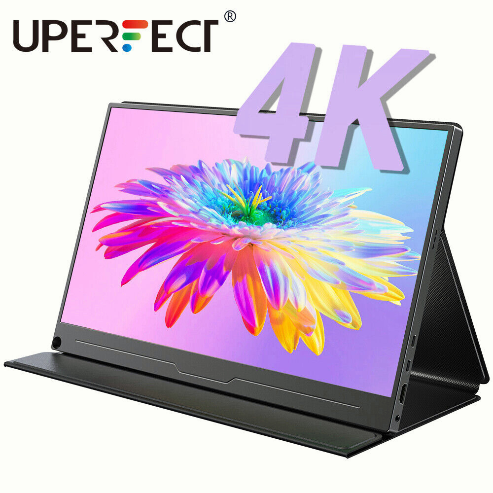 UPERFECT 【Local delivery】4K Computer Monitor, 13.3/15.6/17.3" IPS UHD  USB C Monitor[100% sRGB Wide Color Gamut]