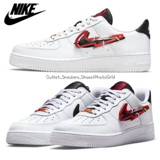 รองเท้า Nike Air Force 1 Low Carabiner Swoosh Red ใส่ได้ทั้ง ชาย หญิง ส่งฟรี