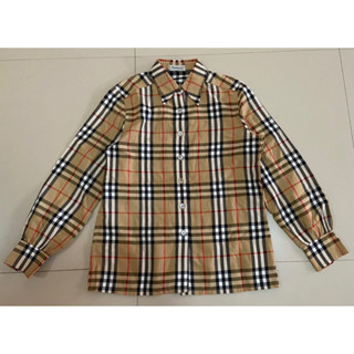 เสื้อเชิ๊ตแขนยาว burberrys ลาย nova check