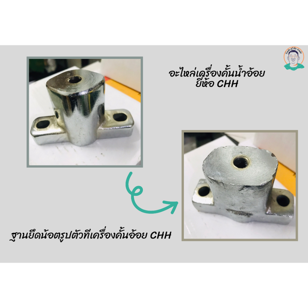 ฐานปรับระดับลูกรีด เครื่องคั้นน้ำอ้อย ยีห้อ CHH