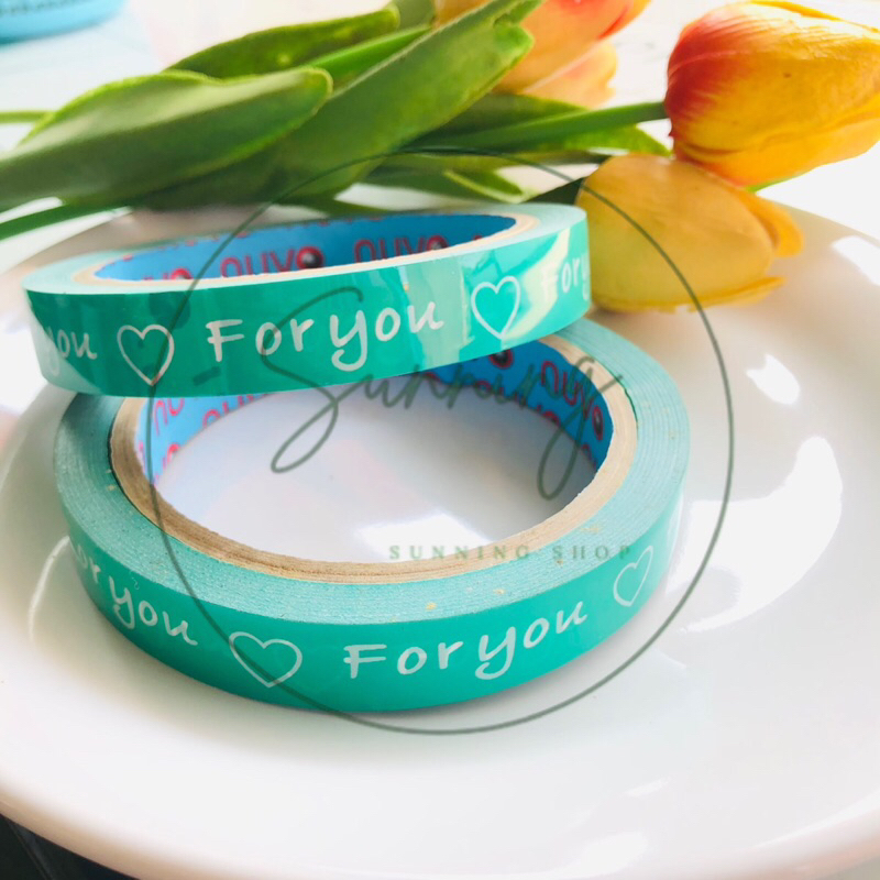 เทปกาว opp เขียนว่า for you กับ love you