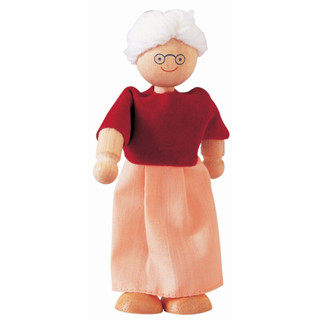 PlanToys 0985101 Grandmother ของเล่นไม้ตุ๊กตาคุณยาย  เล่นกับบ้านตุ๊กตา ของเล่นเสริมจินตนาการ ของเล่นเด็ก  3 ขวบ