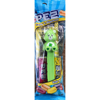 PEZ เพซ ลูกอมรสผลไม้ ลาย Care Bears Green (Good Luck Bear)