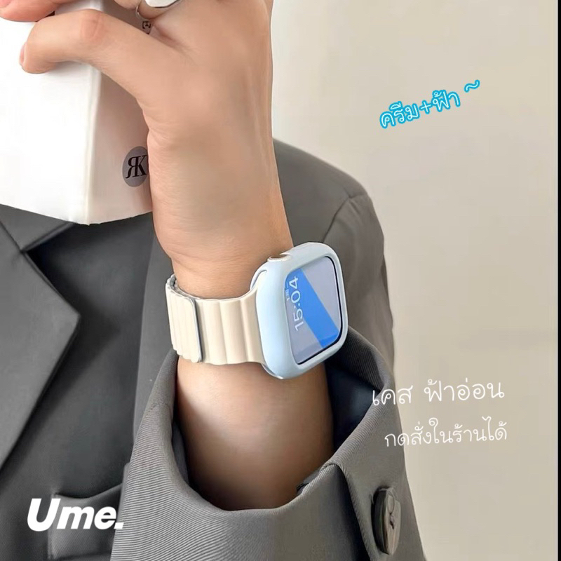 สายนิ่ม สายสําหรับ iwatch 40/44/45/41มม สายนาฬิกา smart watch 10 9 8 ultra 7 6 5 4 3 สายนิ่ม สายใสสําหรับ Apple Watch