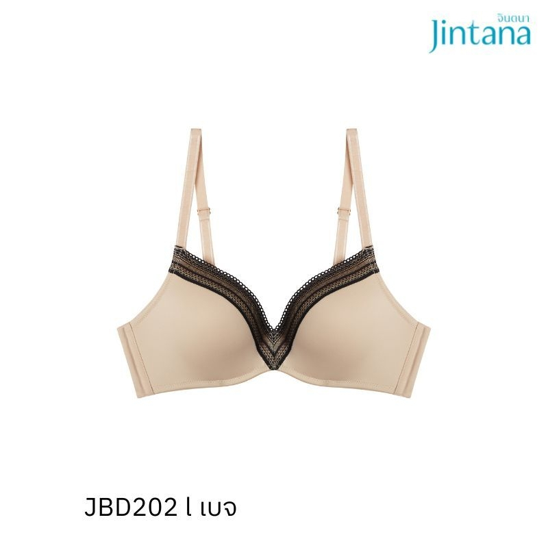 Jintana เสื้อชั้นใน จินตนา รุ่น Daily รหัส JBD202 (ไม่มีโครง) เสื้อในใส่สบาย ทรงสวย ไม่อึดอัด ใส่ได้นาน 24 ชม